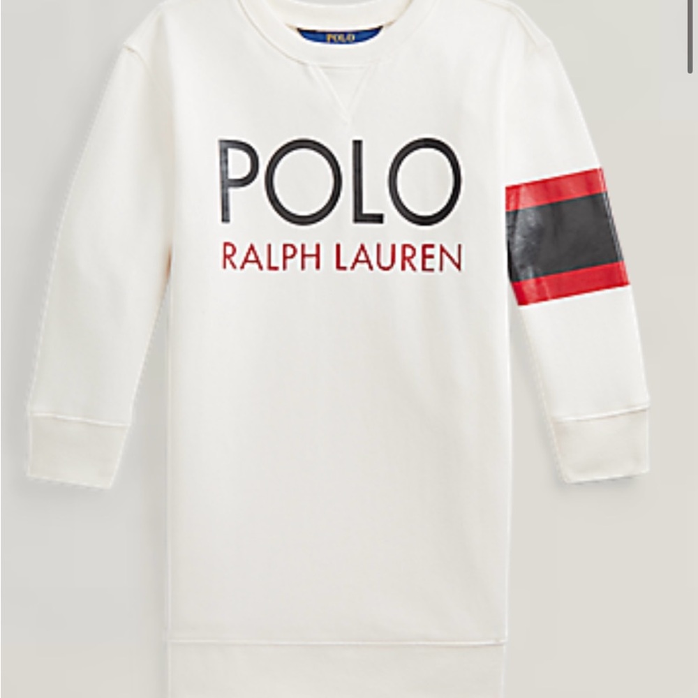 Polo by Ralph Lauren White and Red Sweatshirt with Bold Logo